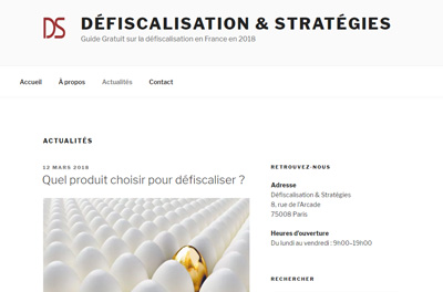 Defiscalisation & Strategies Paris